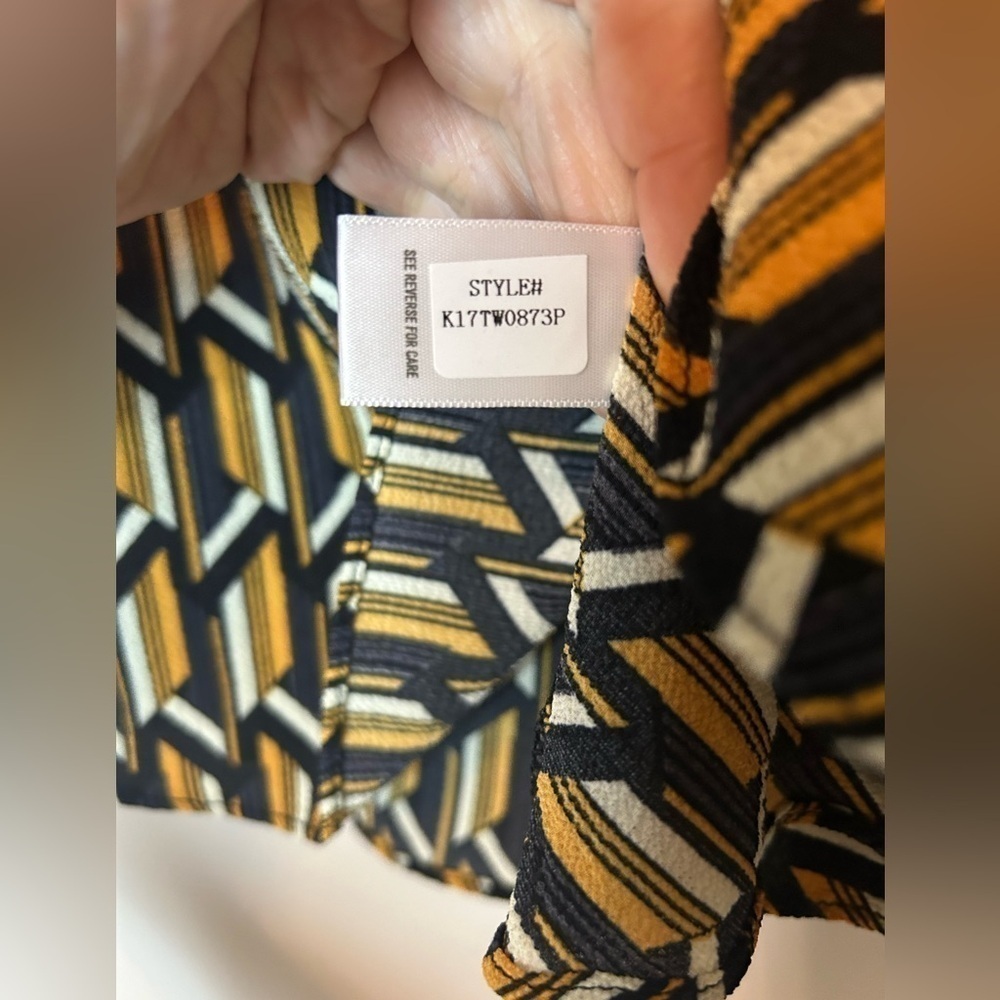 Anthropologie Bishop + Young Geo Print Cropped Top Size M - Picture 5 of 7